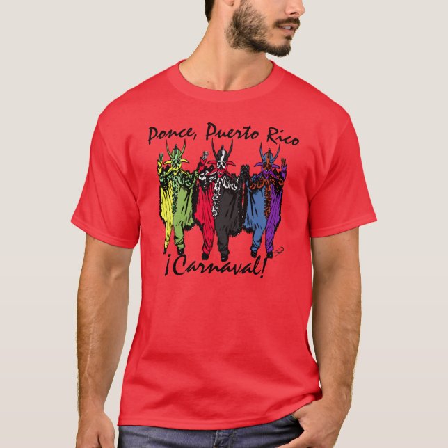 Camiseta Carnaval!Ponce, Porto Rico (Frente)