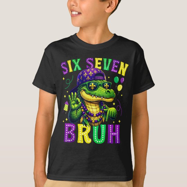 Camiseta Carnaval Seis Sete Cara Mardigator Jacaré 6 7 (Frente)