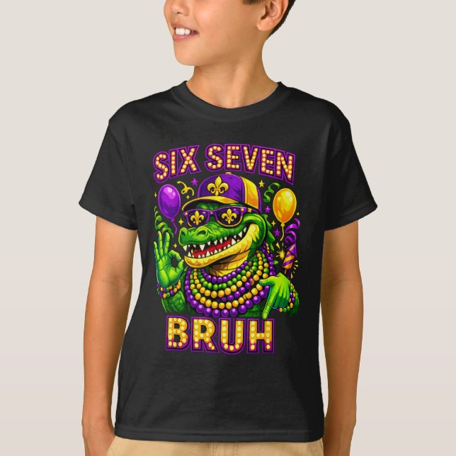 Camiseta Carnaval seis sete mano mardigator jacaré 6 7 (Frente)