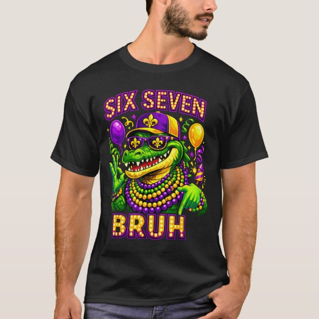 Camiseta Carnaval seis sete mano mardigator jacaré 6 7 (Frente)