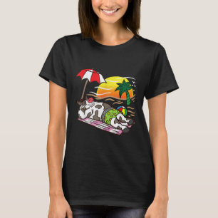 Camiseta Carne Assada Vaca Bronzeando Na Praia Churrasco Di