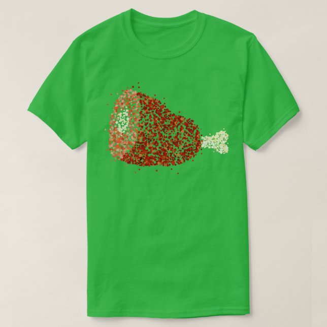 Camiseta Carne Chaminé, Grelha De Lover (Frente do Design)