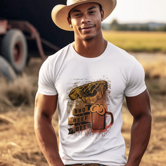 Camiseta Carne de bovino de churrasco (Criador carregado)
