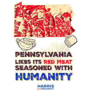 Camiseta Carne Doce: Pensilvânia para Harris