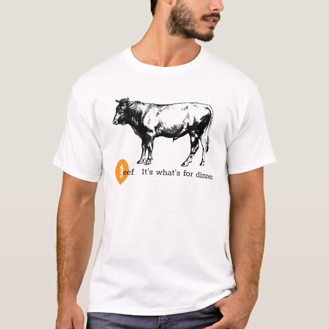 Camiseta Carne É o que é para o personagem jante de Bitmone (Frente)