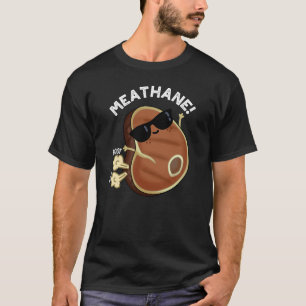 Camiseta Carne Engraçada Engraçada Com Carnes Pun Dark BG