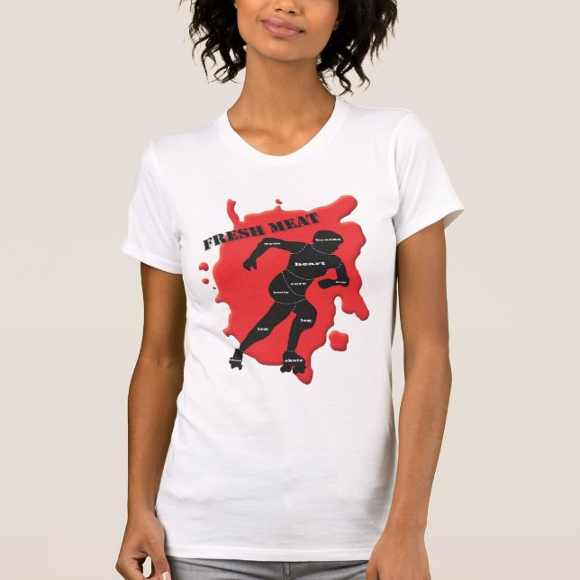 Camiseta Carne fresca de Derby do rolo (Frente)