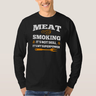 Camiseta Carne Fumando Não É Grelha De Habilidades