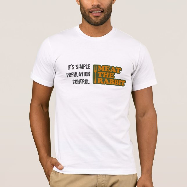 Camiseta Carne o coelho - t-shirt dos homens (Frente)