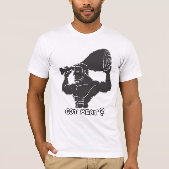 Camiseta Carne obtida? T-shirt (Frente)