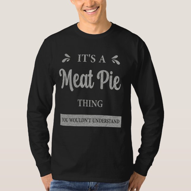 Camiseta Carne Pie Austrália Comida Favorita Australiana (Frente)