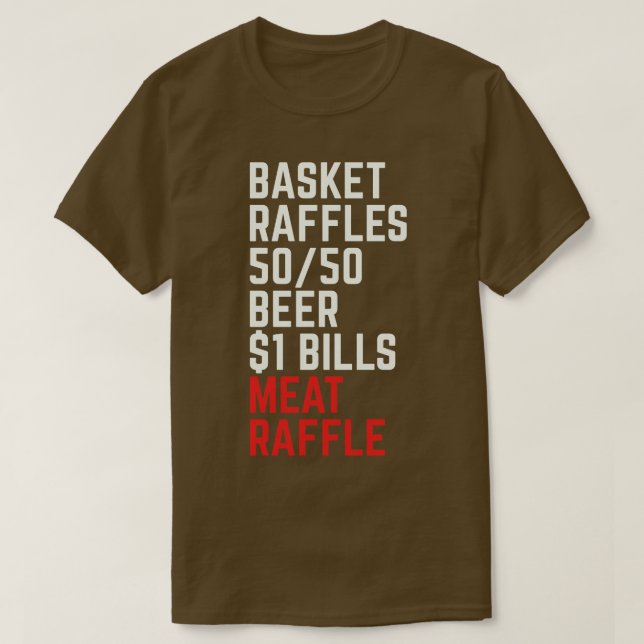 Camiseta Carne Raffle Buffalo Meat Raffles WNY Minnesota (Frente do Design)