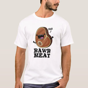 Camiseta Carne Rawr Carne Frita Fita
