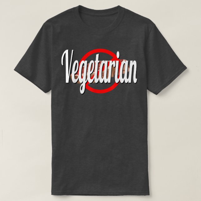 Camiseta Carne Vegetariana Cruzada (Frente do Design)