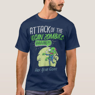 Camiseta Carne Vegetariana Para Zombies Vai Vegan Veg