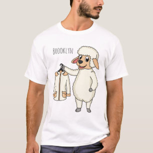 Camiseta Carneiro bonito com cartografia de jaqueta