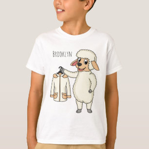 Camiseta Carneiro bonito com cartografia de jaqueta
