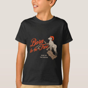 Camiseta Carneiro de Chifre Grande Escalando Montanha, Aven