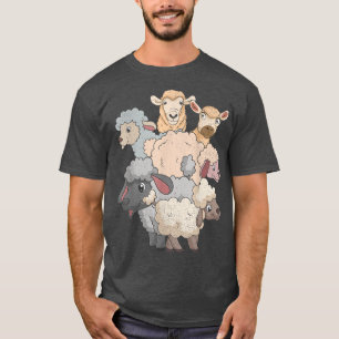 Camiseta Carneiro do Amante de os animais da Fazenda da lâm