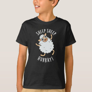 Camiseta Carneiro Ovino Furo Funny Animal Pun Dark BG