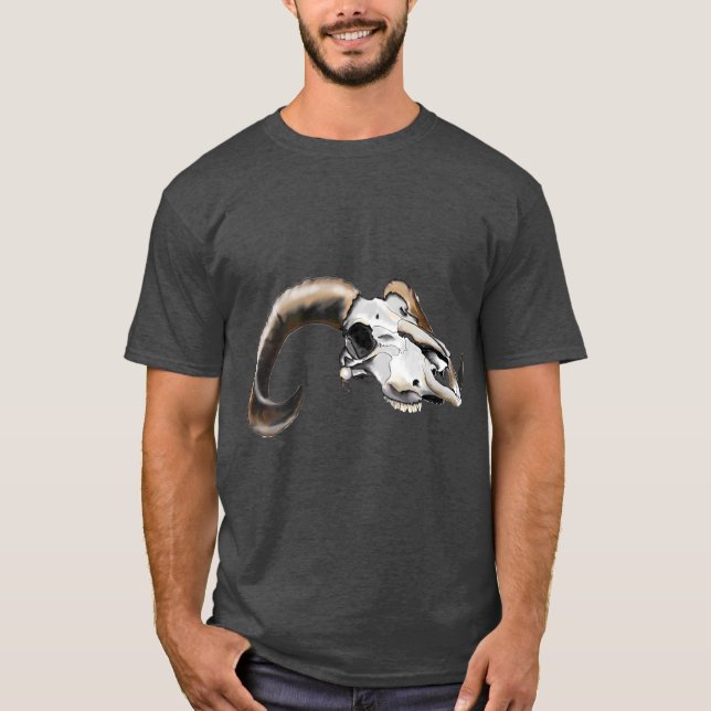 Camiseta Carneiros de Bighorn masculinos (Frente)