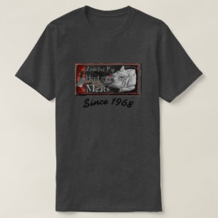 Camiseta Carnes de Cabeça de Porco Zumbi - Desde 1968