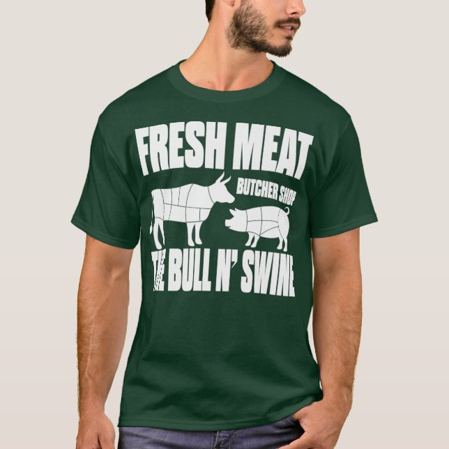 Camiseta Carnes frescas Carniceiro Compre Prêmio de Urso Ga (Frente)