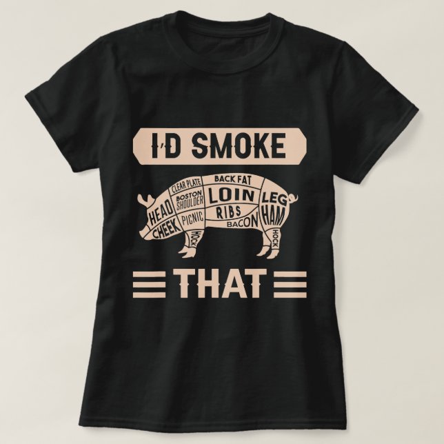 Camiseta Carnes: Mestre Chef Cozinha Cook Butcher Id Smo (Frente do Design)
