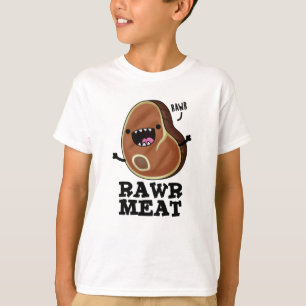 Camiseta Carnes Rawny Funny Raw Meat Pun
