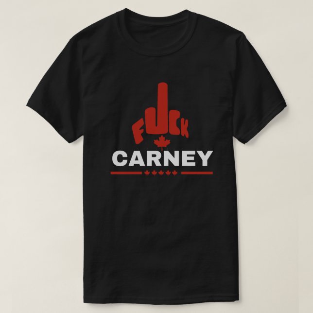 Camiseta Carney Canadá - Protesto Político Digita (Frente do Design)