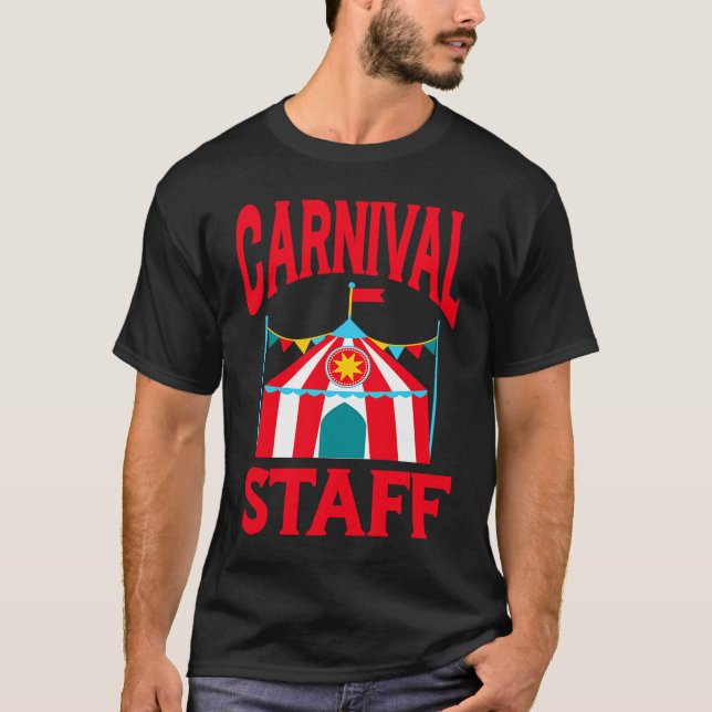 Camiseta Carnival Staff Shapito Circus Festival Holiday (Frente)