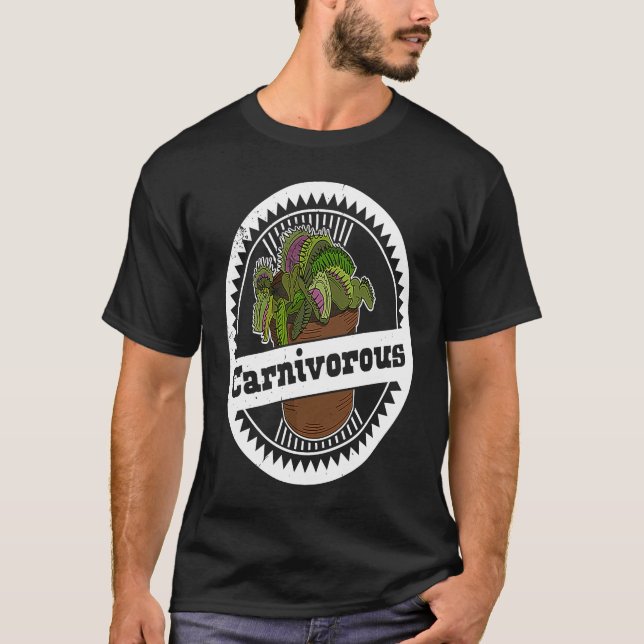 Camiseta Carnivora carnivorous plants gardeners hobby garde (Frente)