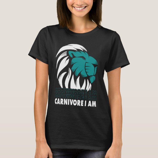 Camiseta Carnivore I Am Lion Meat  Carnivore Diet (Frente)