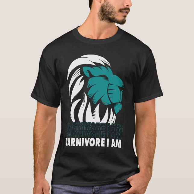 Camiseta Carnivore I Am Lion Meat Carnivore Diet (Frente)