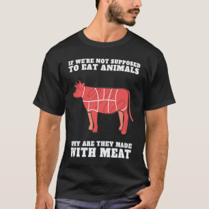 Camiseta Carnívoro Anti Vegano Comedor de Carne Dieta Keto