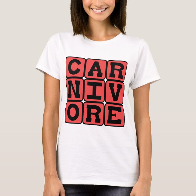 Camiseta Carnívoro, Comedor de Carne (Frente)
