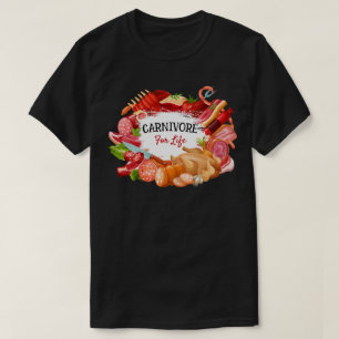 Camiseta Carnívoro vitalício Zero Carbe Meat Eater
