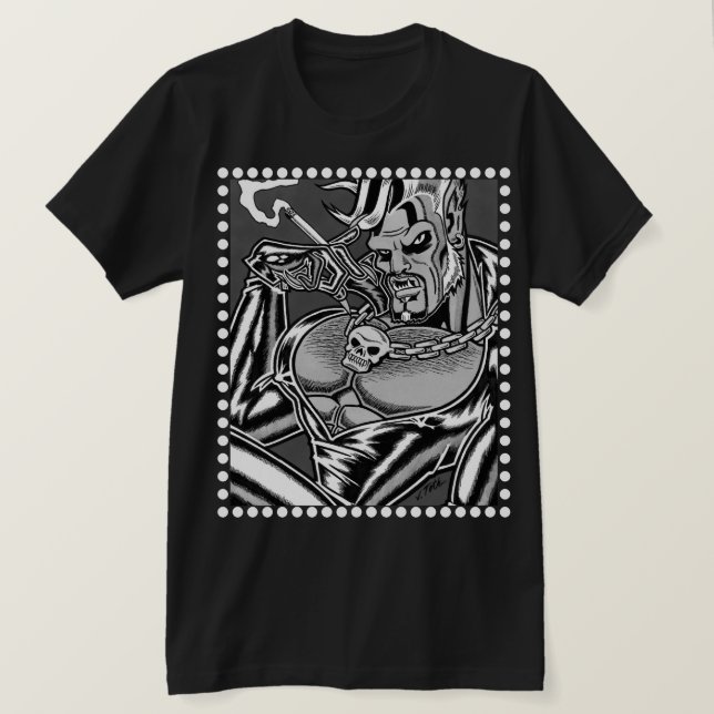 Camiseta Carnivorous™/Werebiker (Frente do Design)