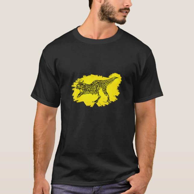 Camiseta Carnotaurus Motif Dinossaur Predator Di (Frente)