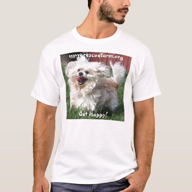 Camiseta Carnudo obtenha feliz! (Frente)