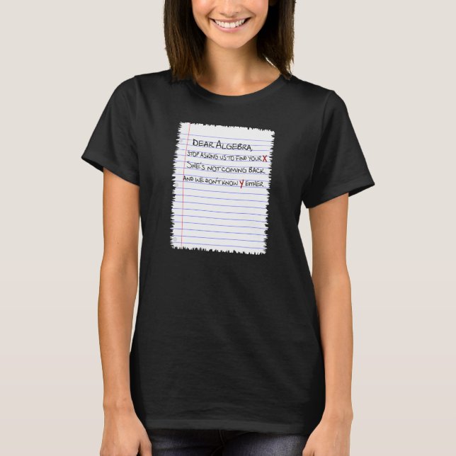 Camiseta Caro ALGEBRA, Tee (Frente)