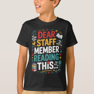 Camiseta Caro Membro Funcionarios Lendo Este Escritório Mot