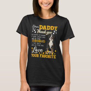 Camiseta Caro Pai, Bernese Mountain Dog, Obrigado Por Beber