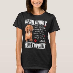Camiseta Caro Pai Dachshund Doxie Pai S