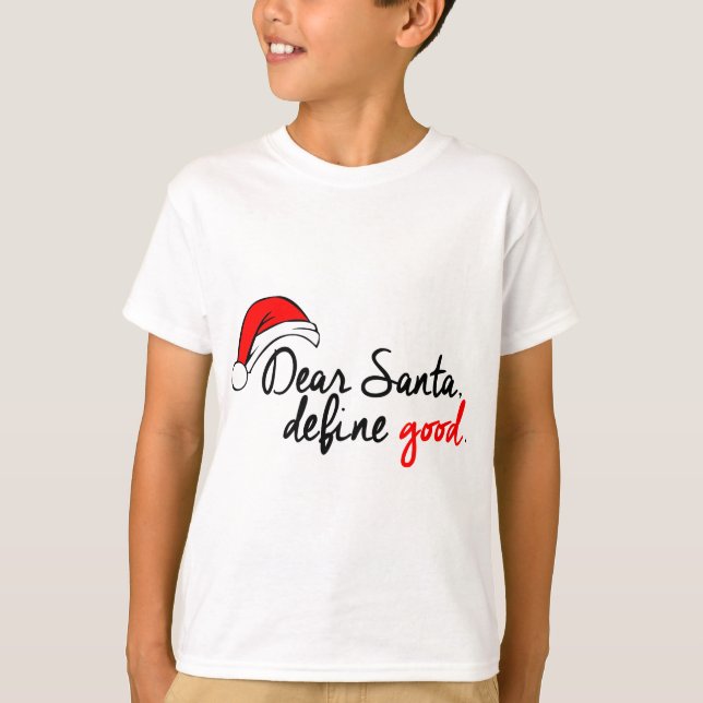 CAMISETA CARO PAPAI NOEL, DEFINE BOM. LISTA IMPERTINENTE (Frente)