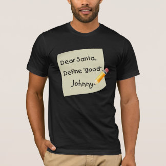 Camiseta Caro Papai noel, define bom. Personalize o nome!