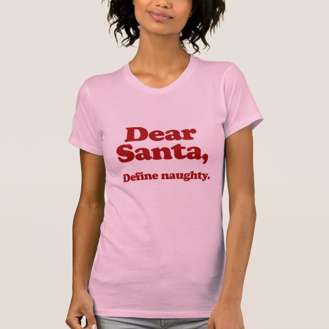 Camiseta Caro Papai noel, define impertinente (Frente)