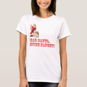 Camiseta Caro Papai noel, define o t-shirt impertinente do