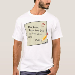 Camiseta Caro Papai noel: Escreva sua própria letra ao