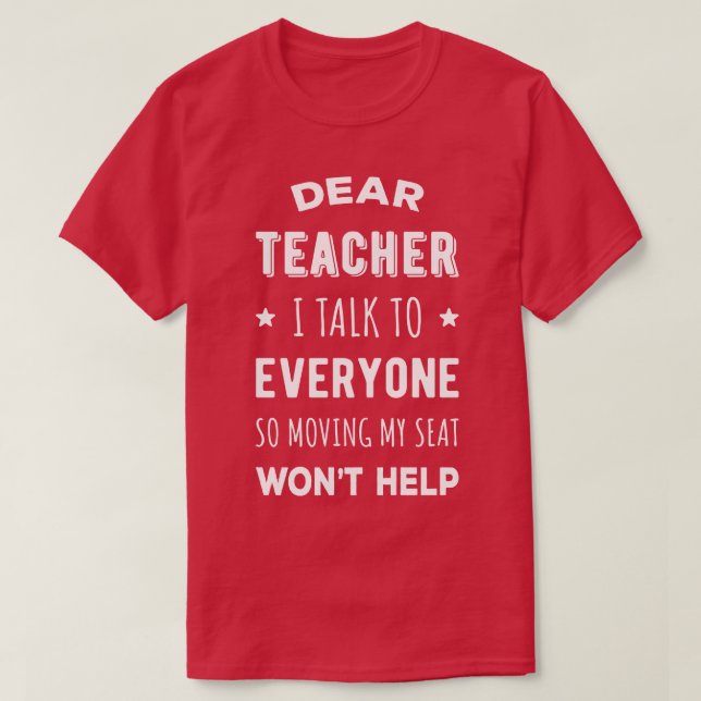Camiseta Caro Professor, Falo Com Todos Que Eu (Frente do Design)
